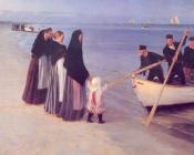 佩德 塞韦林 克罗耳 : Pescadores en Skagen